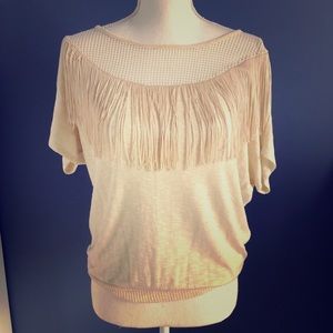Ella Moss fringe shirt size S